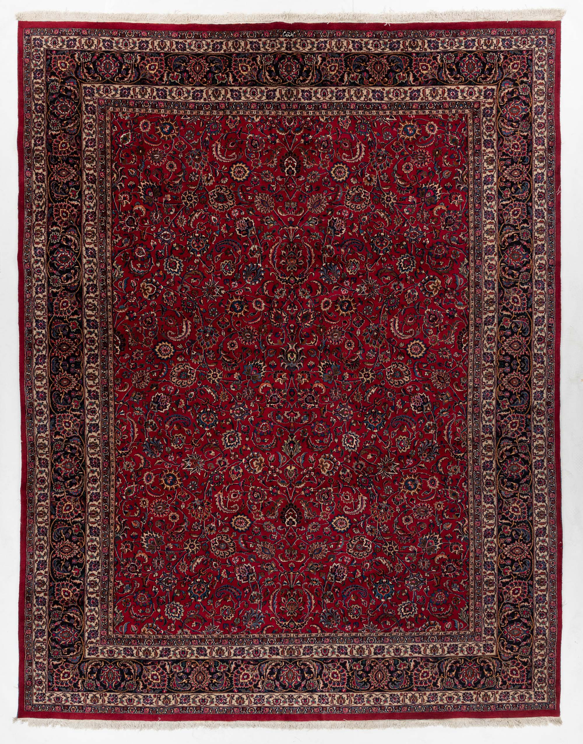 Semi-Antique Persian Meshad Rug <br> 9'11 x 12'8