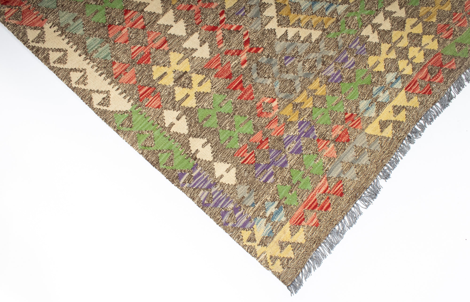 Semi-Antique Turkish Kilim <br> 10'0 × 13'6